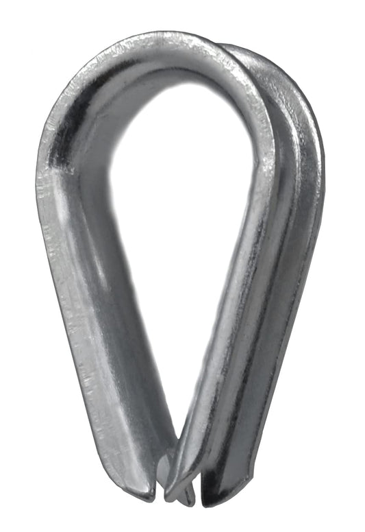Design61 8mm Drahtseil Kauschen Kausche DIN65457 Stahl Galvanisch Verzinkt 5er Set