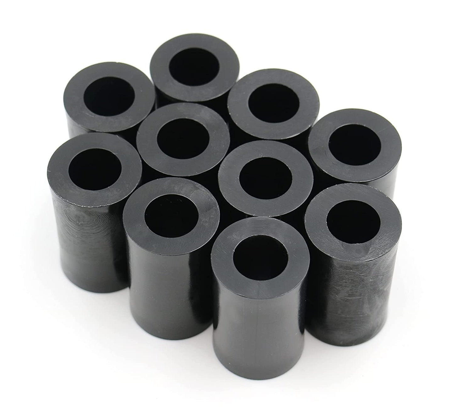 Design61 10x Distanzstücke Distanzhülsen Unterlegscheiben L 25 mm x Ø 15/8,2 mm M8 Rund HD-Polyethylen