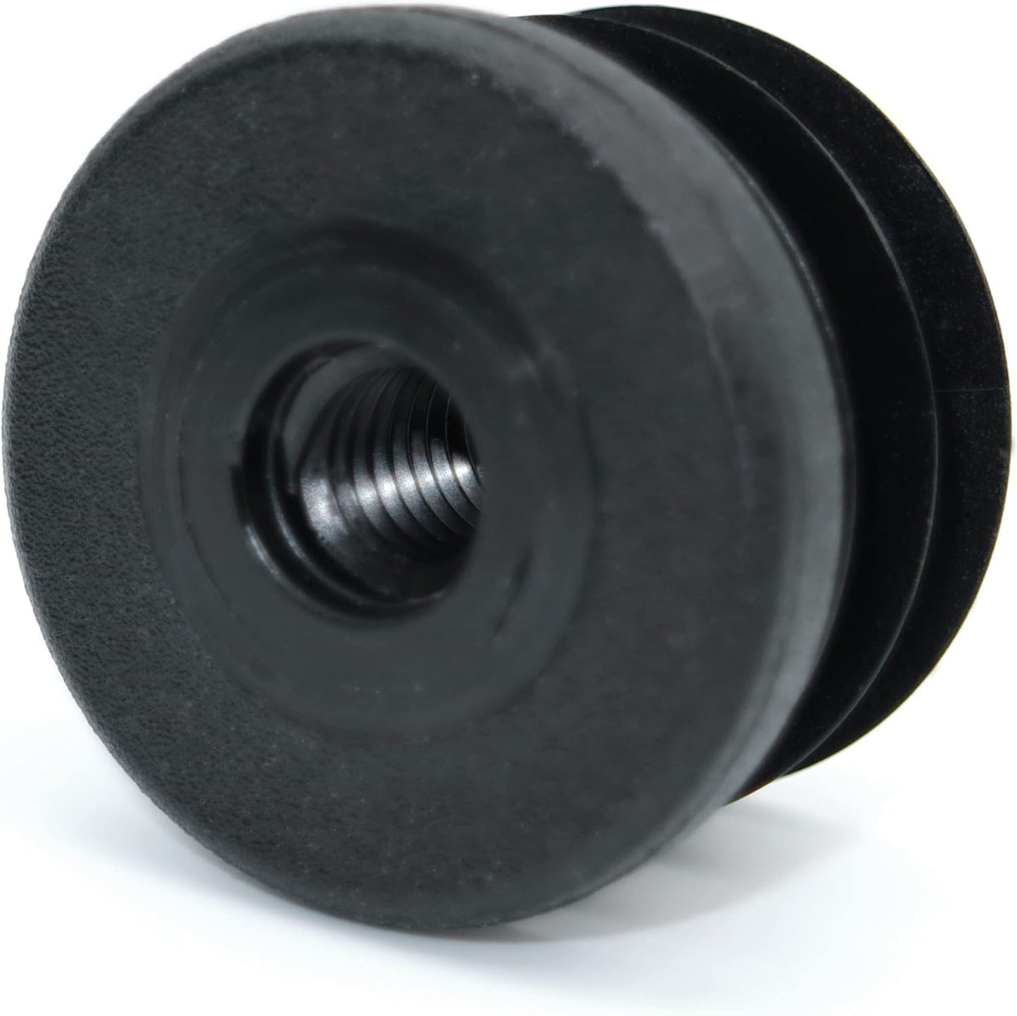 Design61 4X Gewindestopfen Justierstopfen für Rundrohr mit gespritztem Kunststoffgewinde Ø35 mm 1,5-2 mm mit M8 Innengewinde