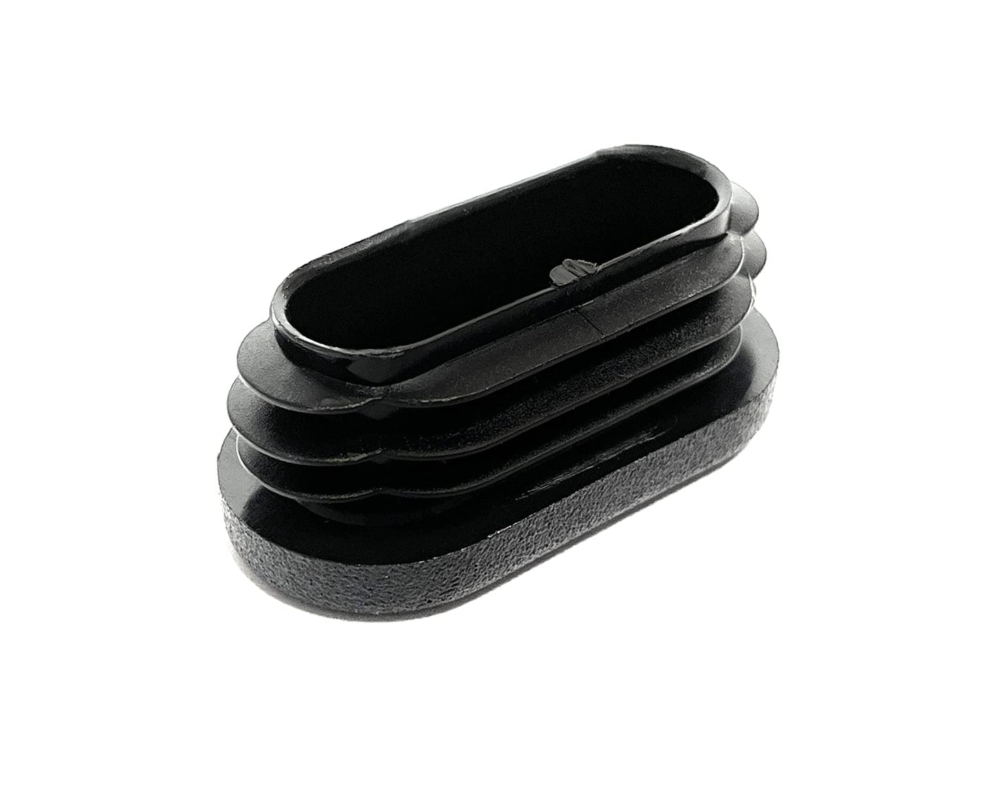 Design61 10x Ovalrohr Rohrstopfen Lamellenstopfen 30x15 mm mit Lamellen für Wandstärke bis 1-2,5 mm