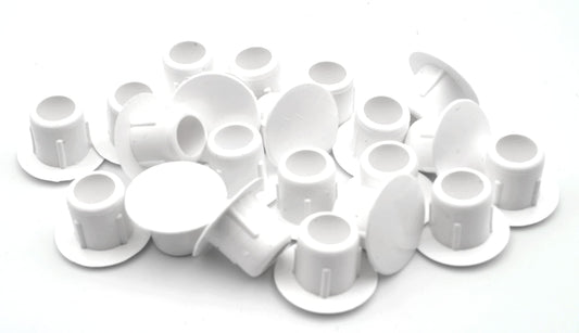 Design61 20x cover plugs for holes Ø 10 mm for pressing in white