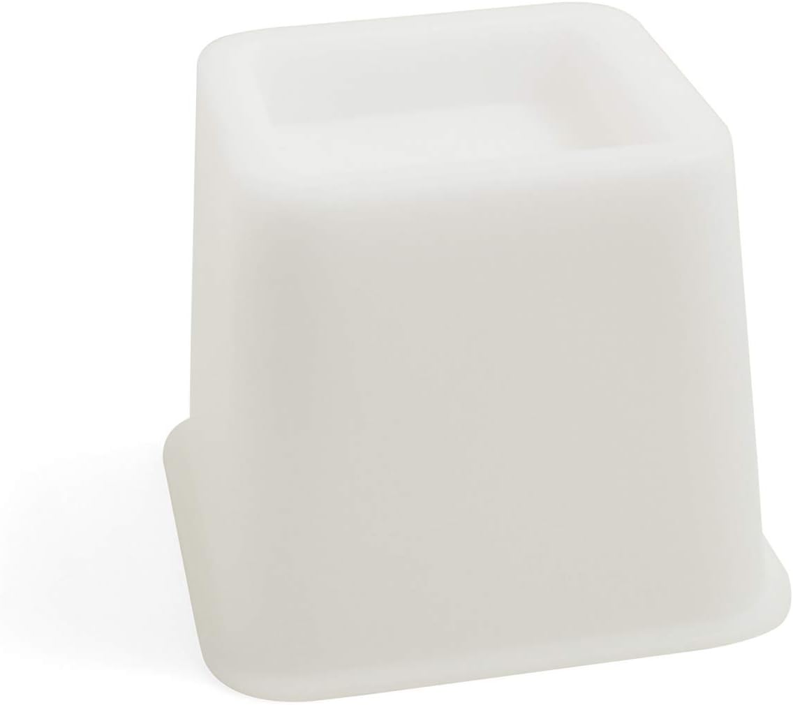 Design61 Möbelerhöher Betterhöhung Möbelerhöhung Tischerhöher Elefantenfuß Bed Riser Höhe ca. 10 cm 4St für Füße bis 68x68 mm in Weiß