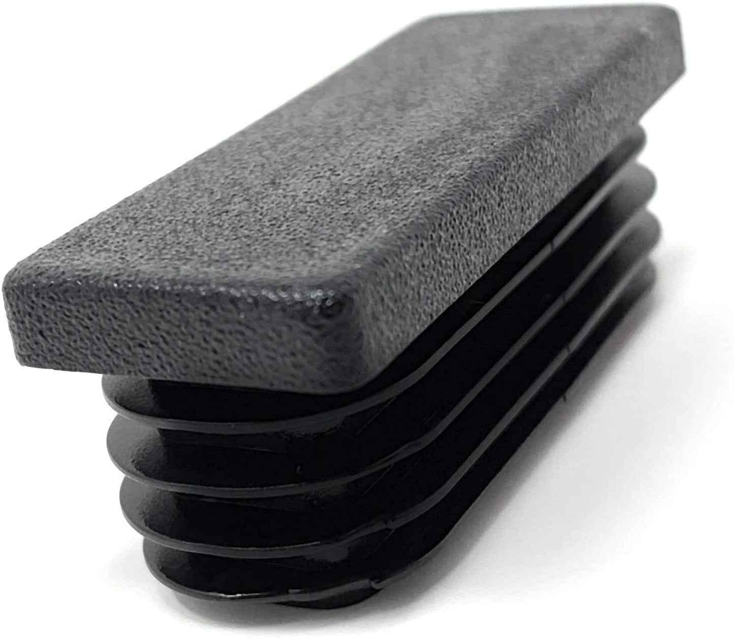 Design61 10x Vierkant Rohrstopfen Lamellenstopfen 60x20 mm mit Lamellen für Wandstärke 1-3 mm