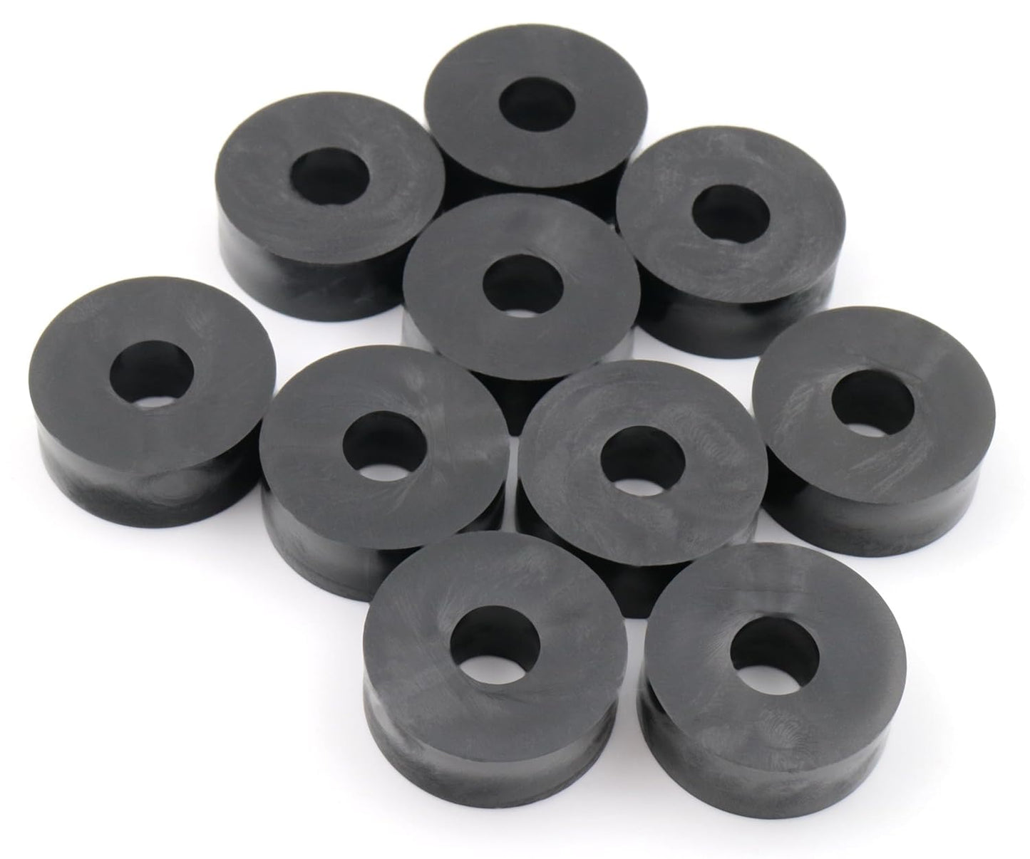 Design61 10x Distanzstücke Distanzhülsen Unterlegscheiben L 15 mm x Ø 25/8,2 mm M8 Rund HD-Polyethylen