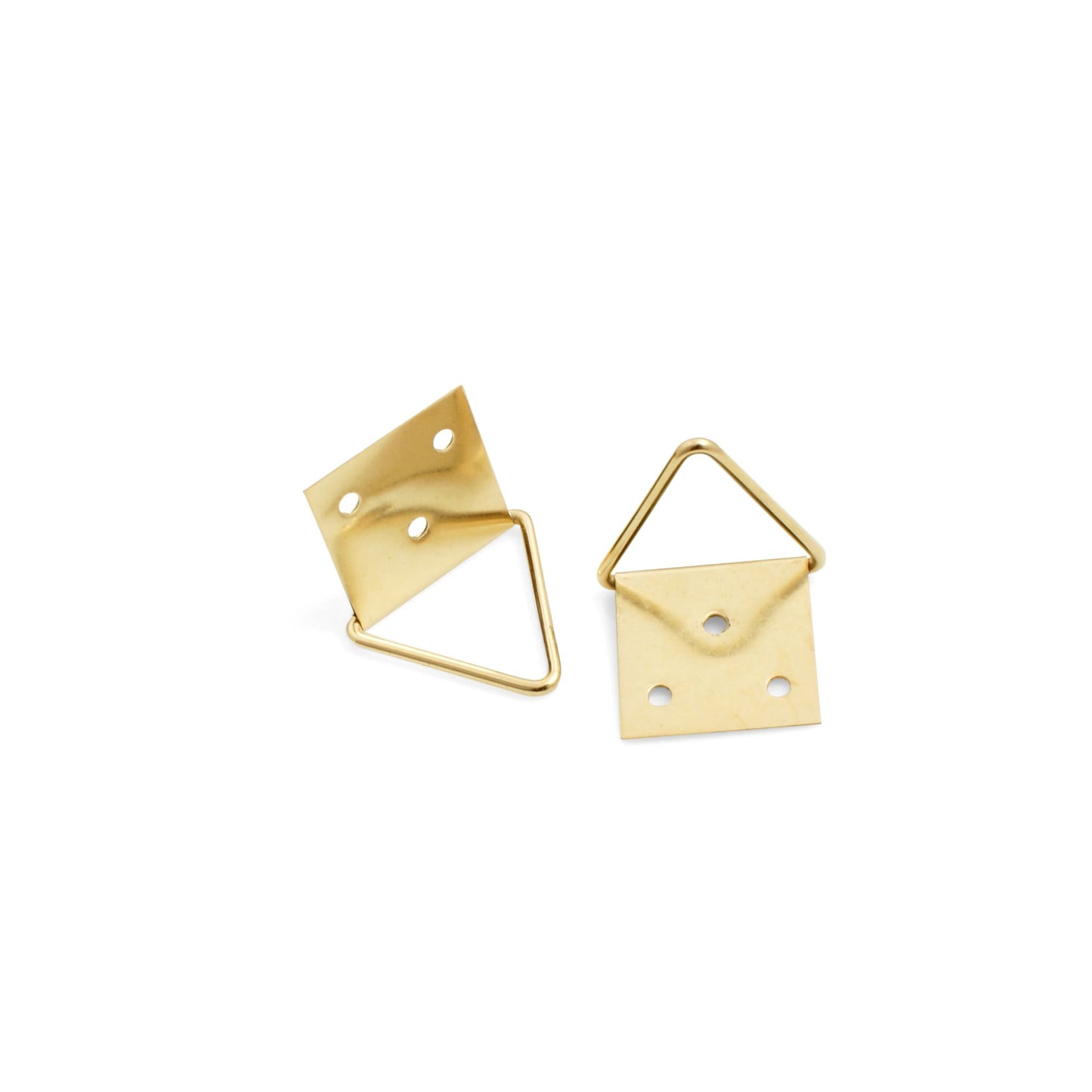 Design61 100 Stück Bilder-Klappösen Klappösen 32x16 mm Bildaufhänger Bildhaken Bilderhaken