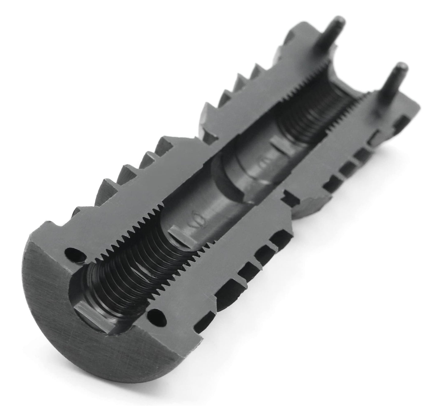 Design61 8x Gewindestopfen Justierstopfen für Rundrohr mit Kunststoffgewinde M8 Ø 20 mm 1-1,5 mm Wandstärke