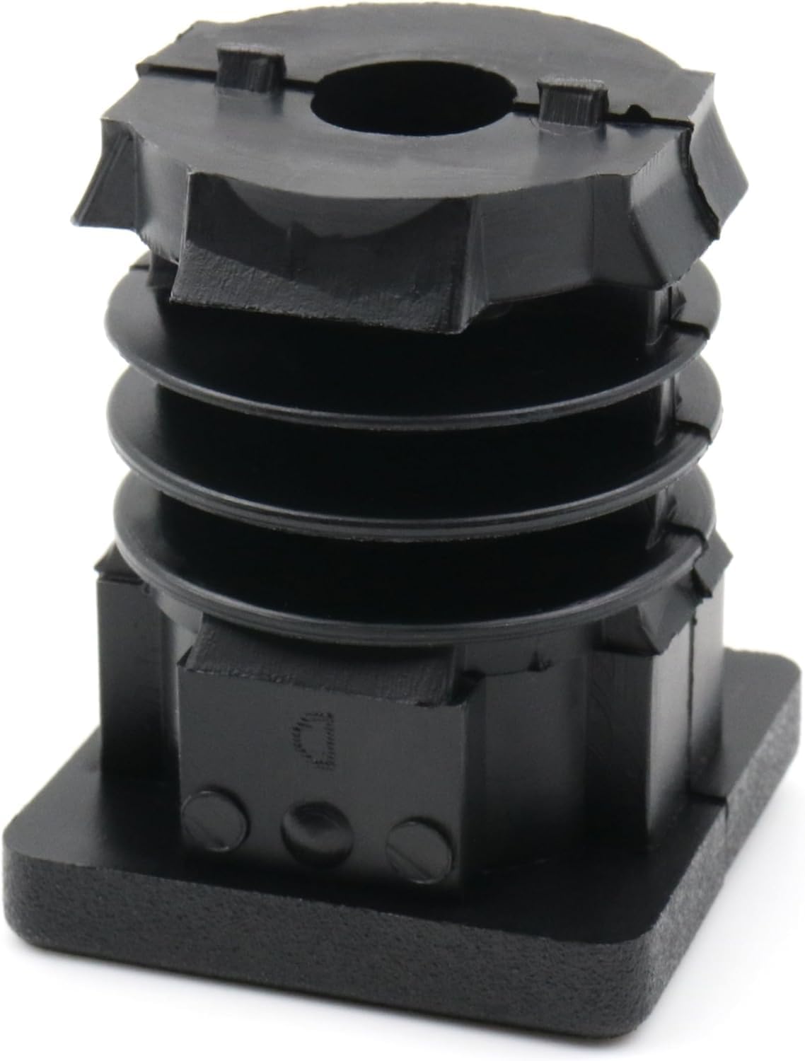 Design61 4X Gewindestopfen Vierkantrohrstopfen 35x35 mm 1,5-2 mm mit M8 Innengewinde