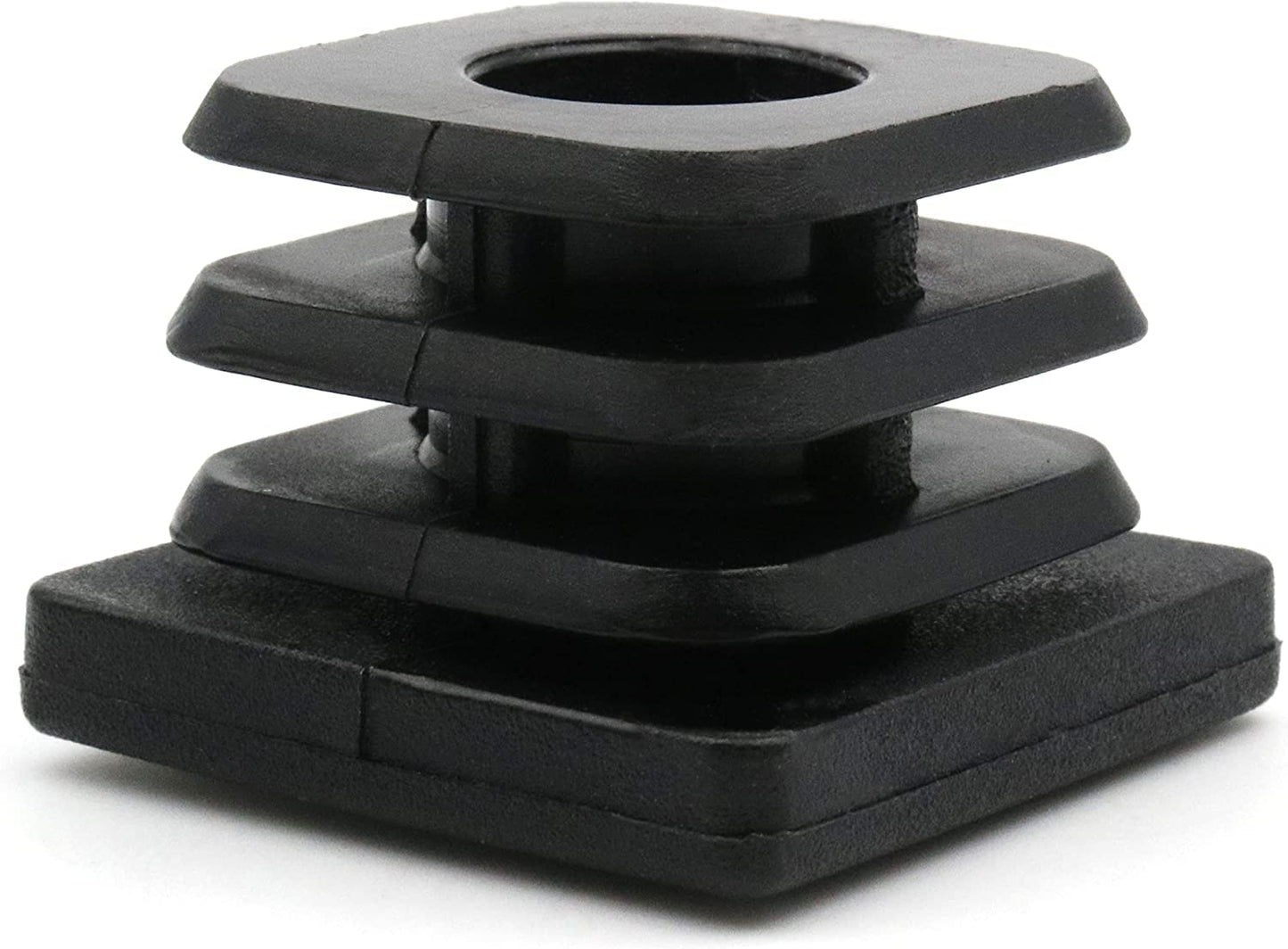 Design61 8X Gewindestopfen Justierstopfen Fußkappen Einsteckbuchse für Quadratrohre 30x30 mm mit M10 Innengewinde Traglast bis 200Kg für Wandstärke 1,5-2 mm