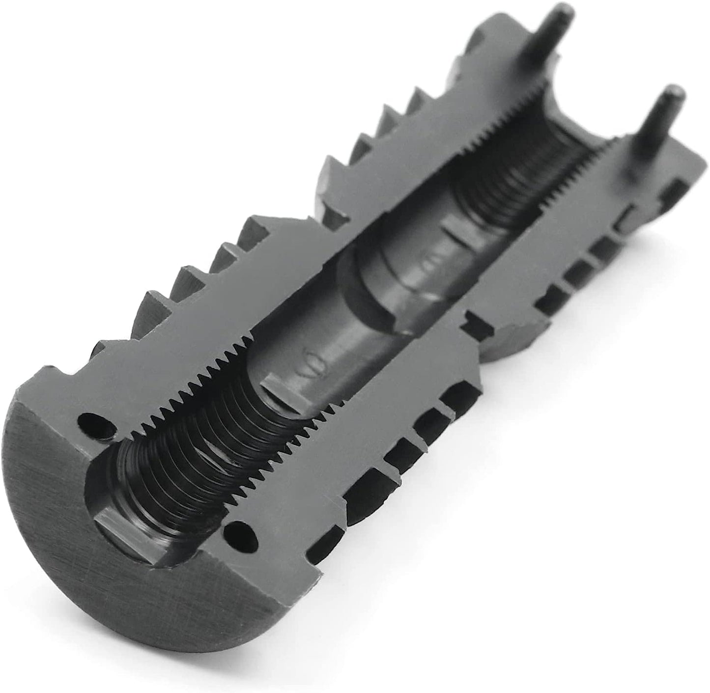 Design61 8X Gewindestopfen Justierstopfen für Rundrohr mit Kunststoffgewinde M10 Ø 28 mm 1-1,5 mm Wandstärke
