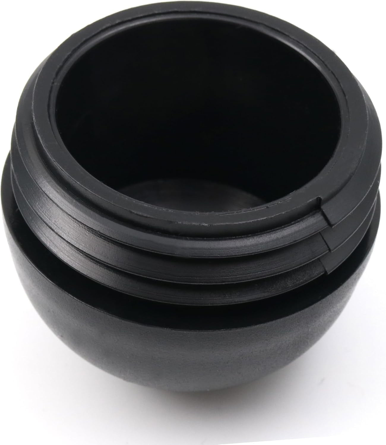 Design61 4X Lamellenstopfen für Rundrohre mit Kugelkopf für Rundrohre Ø 40mm für Wandstärke 1,5-2 mm in Schwarz