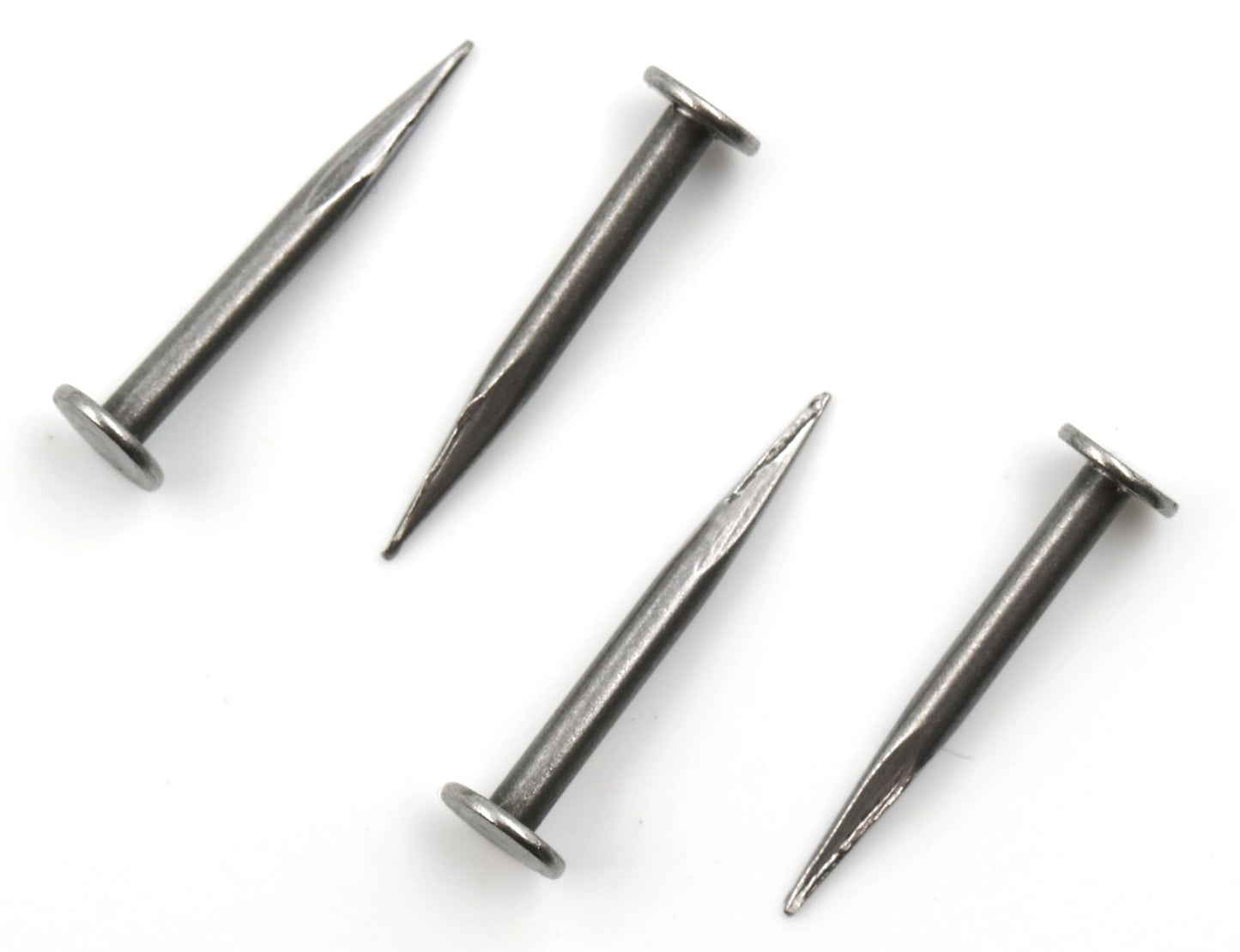 Design61 200x Feingeschnittene Kammzwecken Stahl Nägel 2,0 x 20 mm extra spitz blank