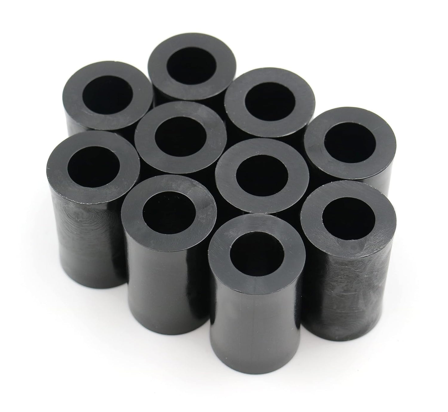 Design61 10x Distanzstücke Distanzhülsen Unterlegscheiben L 22 mm x Ø 12/6,5 mm M6 Rund HD-Polyethylen