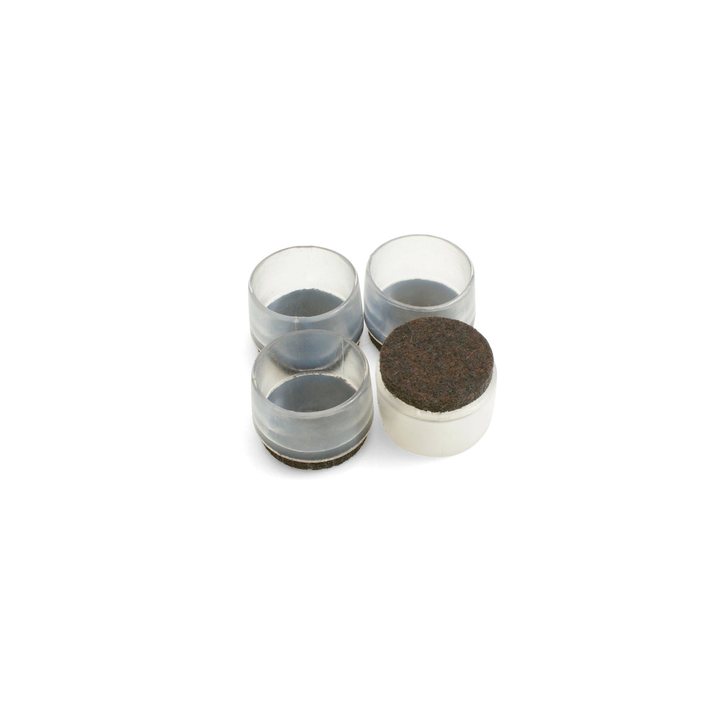 Design61 Silikon Stuhlgleiter Stuhlkappen Filzgleiter Bodenschutz Gleiter Möbelgleiter 4er Set für Füße mit einem Ø von 25mm