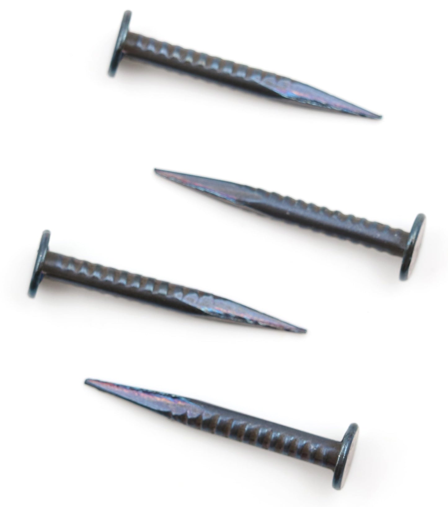 Design61 100x Kammzwecken Feingeschnittene Stahl Nägel 2,0 x 20 mm extra spitz Blau