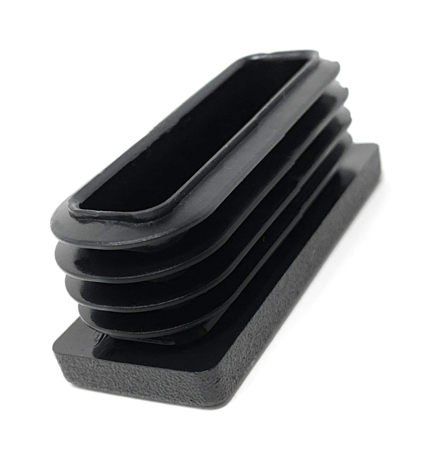 Design61 10x Vierkant Rohrstopfen 50x20mm mit Lamellen