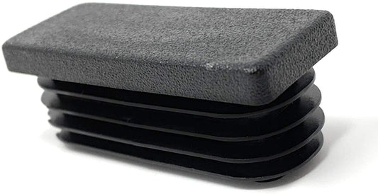 Design61 10x Vierkant Rohrstopfen Lamellenstopfen 50x20mm mit Lamellen für für Wandstärke bis 1,5mm