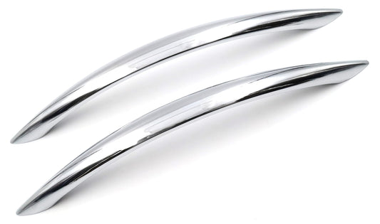 Design61 2x Möbelgriffe 128mm Griffe für Küchenschränke Schrankgriffe Schubladengriffe verchromt