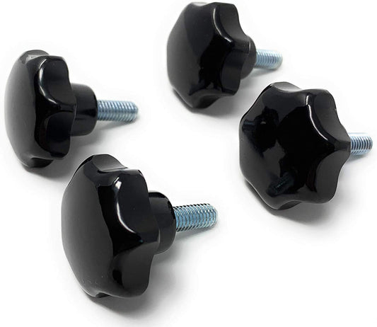 Design61 set of 4 star grip handwheel M6 x 30 mm Ø32 (DIN 6336 K/Duroplast)