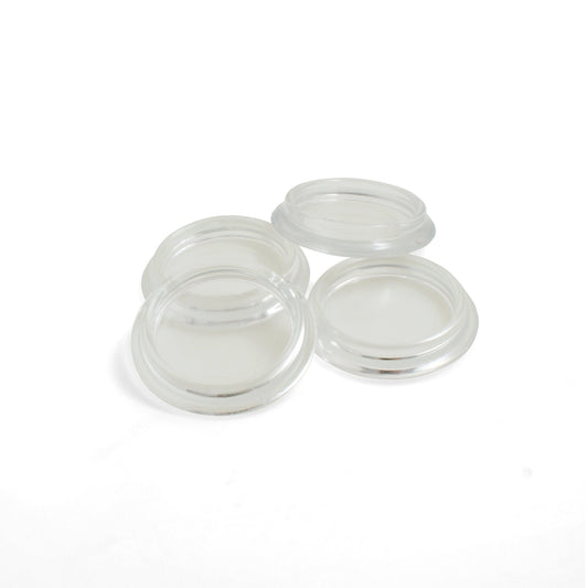 Design61 furniture coasters for round furniture feet, roller coasters, piano coasters, floor protection caps for feet up to 60 mm, 4 pieces, crystal clear