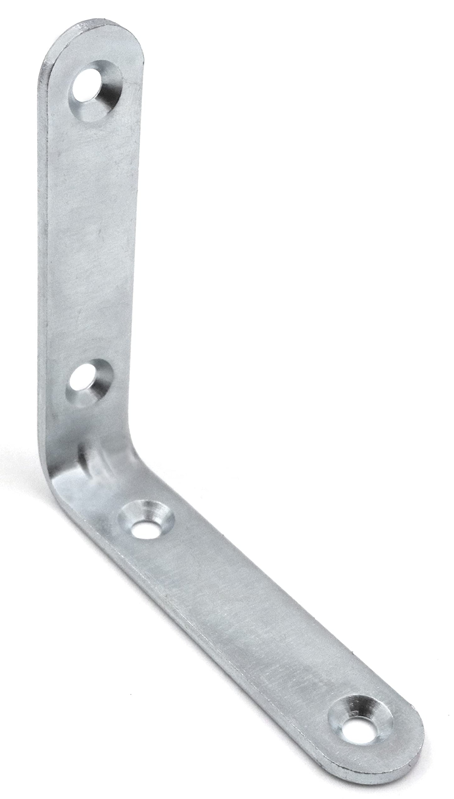 Design61 Set of 4 Angle Connectors Wood Connectors Perforated Plate Angle Corner Angle Steel Galvanized 72.5mm x 72.5mm 