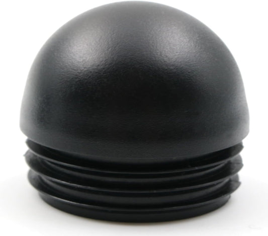 Design61 4X Lamellenstopfen für Rundrohre mit Kugelkopf für Rundrohre Ø 40mm für Wandstärke 1,5-2 mm in Schwarz