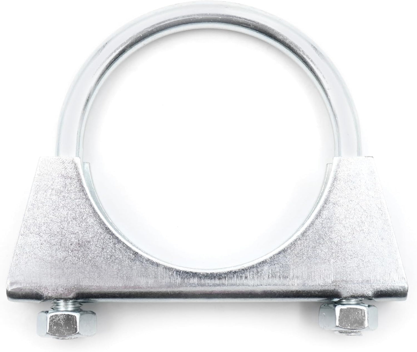 Design61 2 Stück Runde Rohrschelle Bügelschelle Bügelschraube Auspuffschelle U-Bolzen U Bügel mit Muttern Verzinkter Stahl Robust Korrosionsbeständig für Rohrverbindungen (M8 x 32 mm)