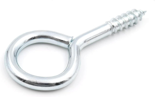 Design61 100x Ringschrauben Ösenschraube 30x14mm mit Holzgewinde Schraubhaken Wandhaken Verzinkt für Wand & Decke Haken zur Befestigung von Seilen Ketten Pflanzen Lampen