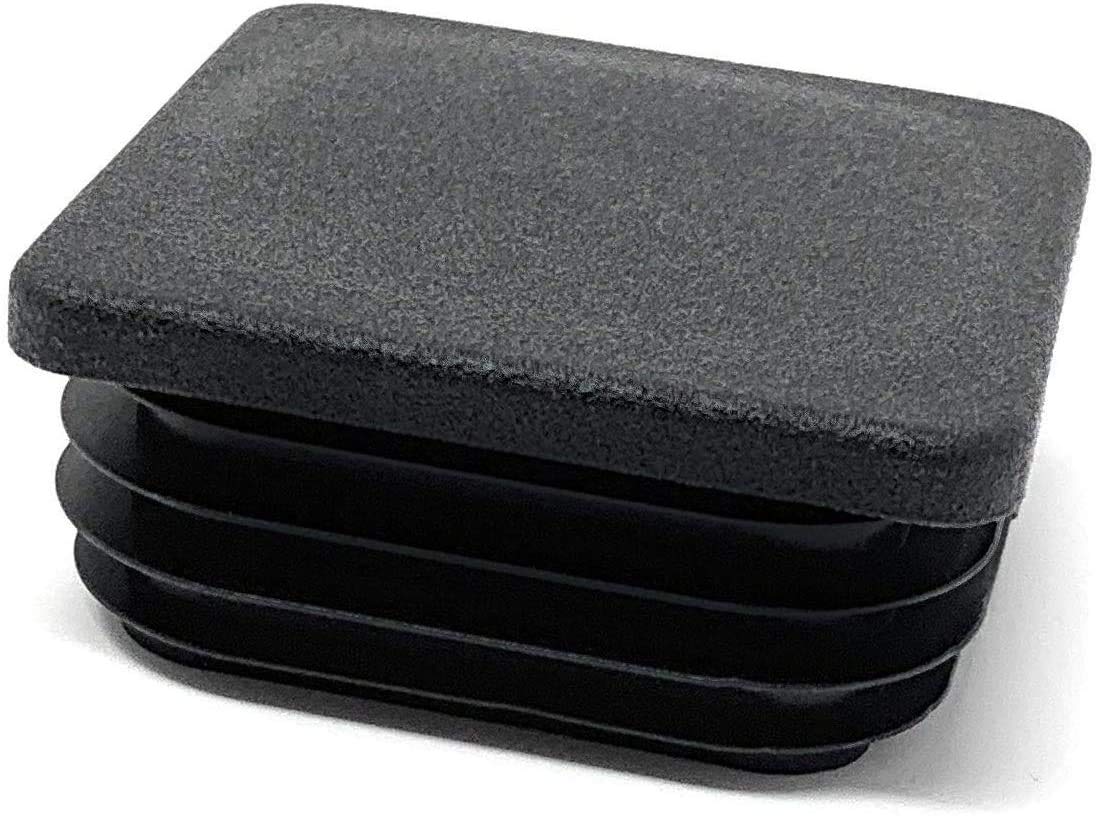 Design61 10x Vierkant Rohrstopfen Lamellenstopfen 38x38 mm mit Lamellen für Innenmaß 31-36 mm