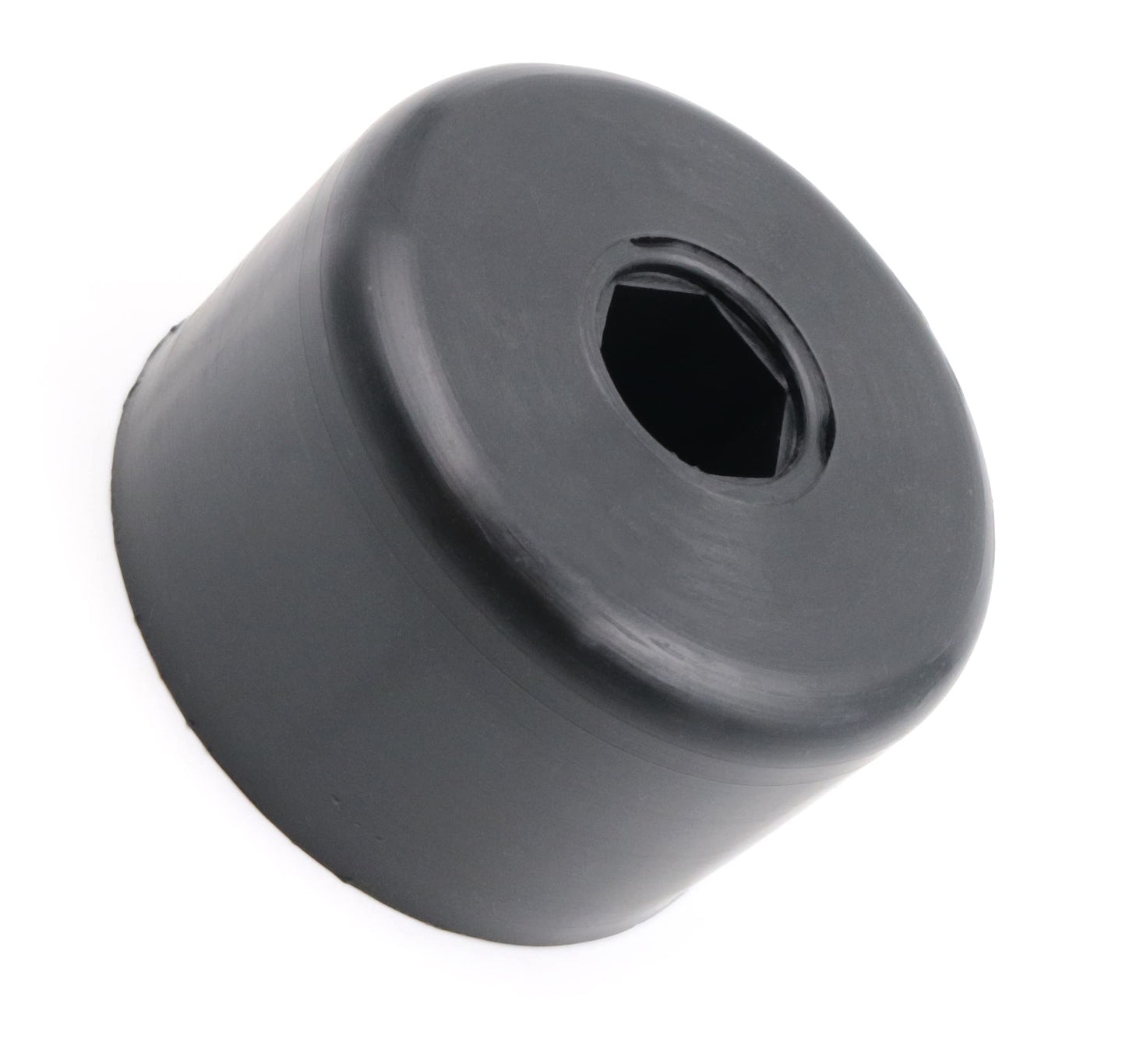 Design61 lot de 4 patins en plastique pour canapés et fauteuils à six pans creux, Ø 50 x H 30 mm, noir