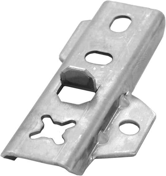 Design61 200 Stück Universal Terrassenverbinder 22mm Edelstahl Rostfrei inkl. Schrauben Terrassendielen Befestigung Unsichtbar Edelstahl für Terrassendielen
