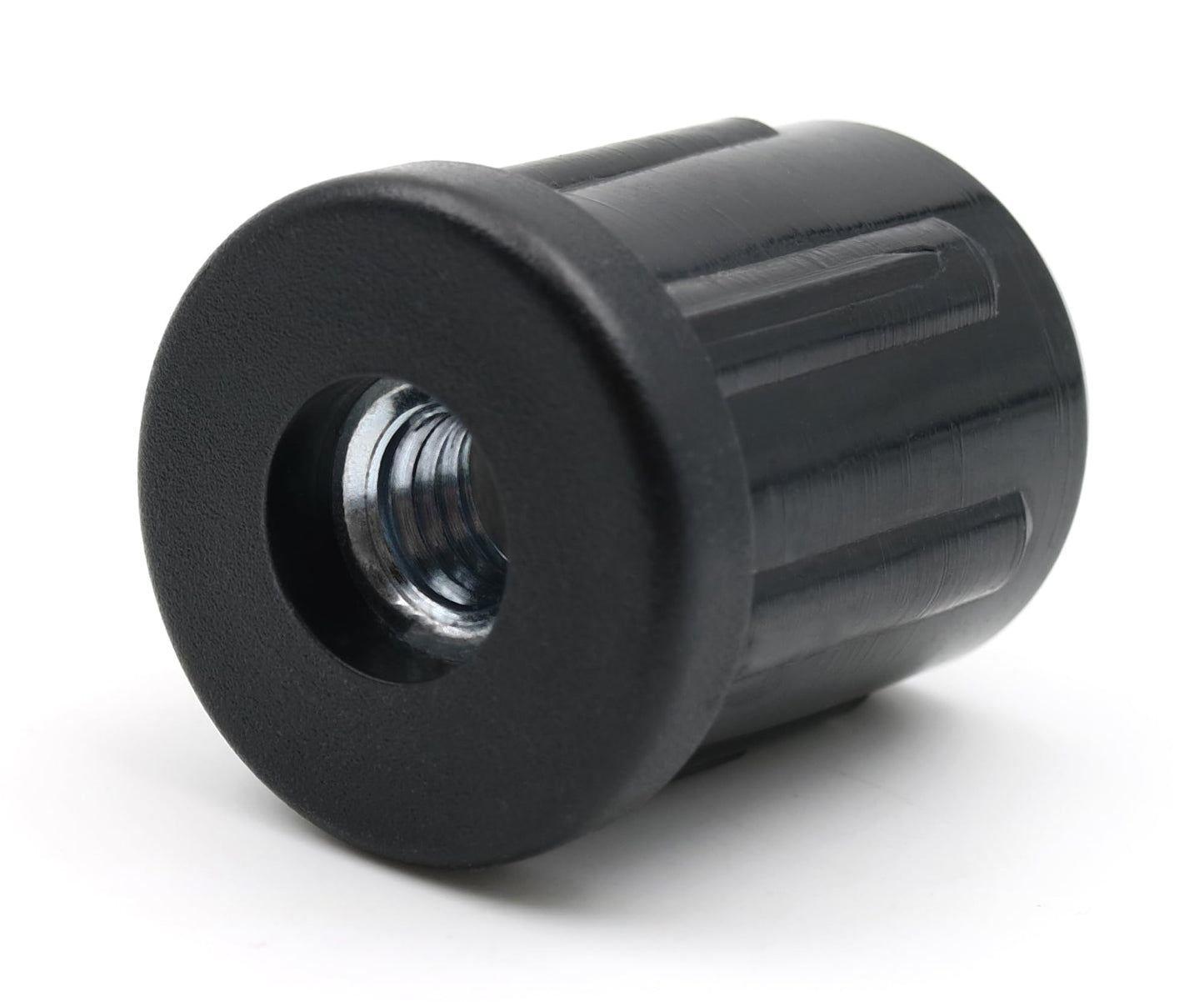 Design61 4X Gewindestopfen Rundrohrstopfen Justierstopfen Ø 25mm 0,8 mm mit M8 Innengewinde