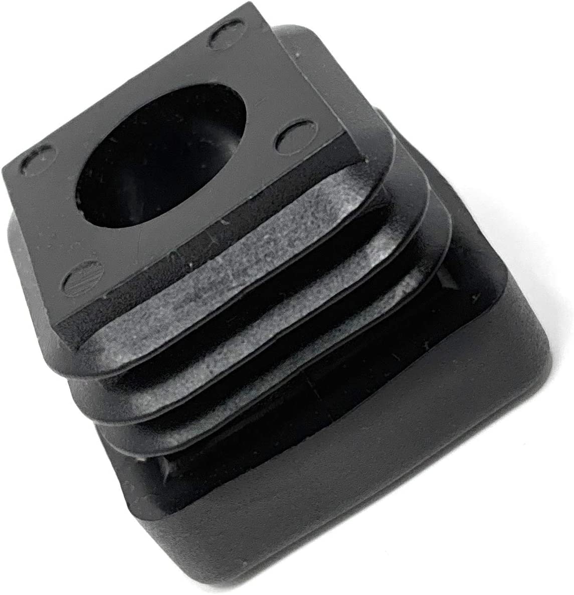 Design61 4X threaded plug square tube plug 20x20 mm 1-2 mm with M8 internal thread