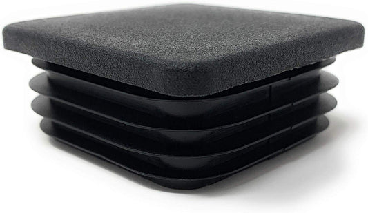 Design61 10x Vierkant Rohrstopfen Lamellenstopfen 38x38 mm mit Lamellen für Innenmaß 31-36 mm