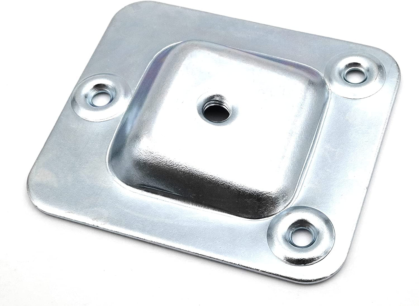 Design61 4er Set Montageplatte Schräg 10° Neigung M8 Gewinde für Sofa Tischbeine Stuhlbeine Möbelbeine Befestigung Platten Sofabeine Adapter