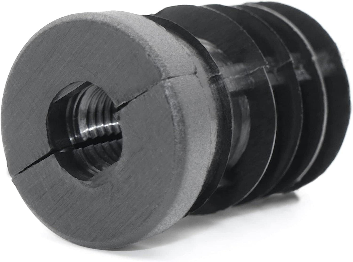 Design61 8X Gewindestopfen Justierstopfen für Rundrohr mit Kunststoffgewinde M10 Ø 28 mm 1-1,5 mm Wandstärke