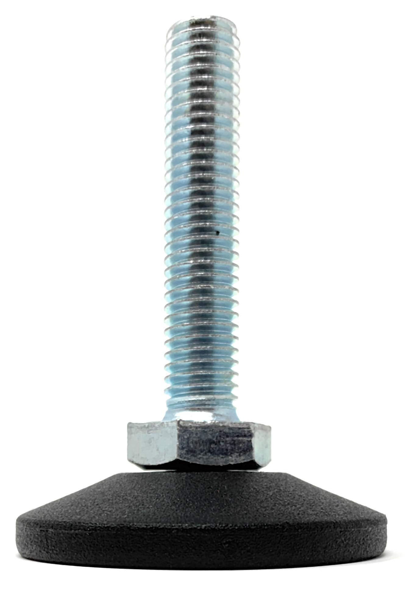 Design61 4x Verstellschraube Justierschraube Ø 38mm mit verzinkter Stellschraube M10x20 mm