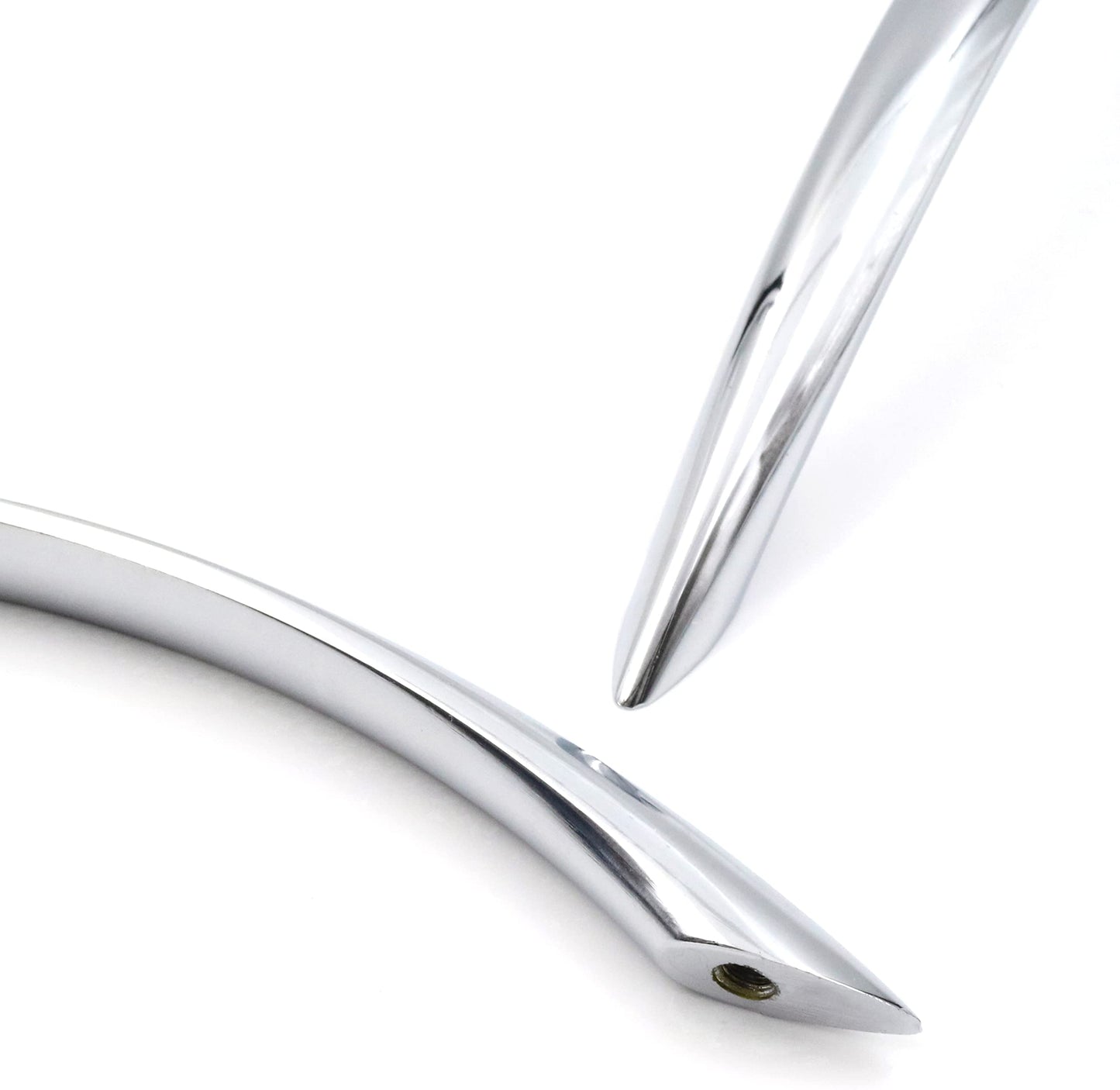 Design61 2x Möbelgriffe 128mm Griffe für Küchenschränke Schrankgriffe Schubladengriffe verchromt