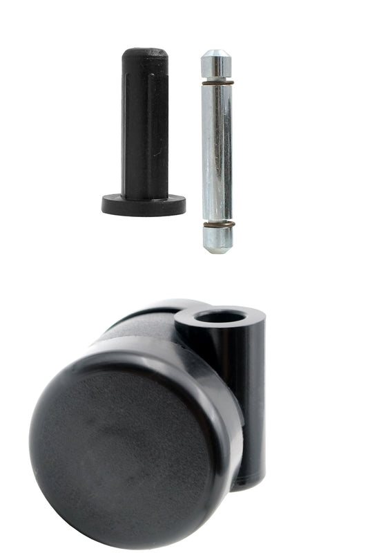 Design61 4er Set Universal Möbelrolle Ø 35mm Lenkrolle Laufrolle Rollen mit Hülse + Stift