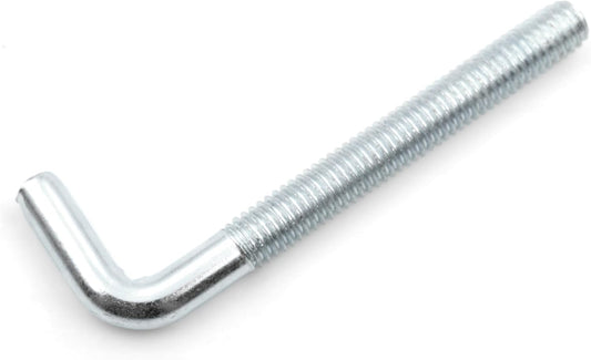 Design61 10x Schraubhaken Gerade Hakenschraube Wandhaken Drehhaken mit Gewinde Haken zum Einschrauben für Wand & Decke Verzinkt Befestigung für Seile Ketten Lampen Pflanzen (M5 x 50 mm, 10, stück)