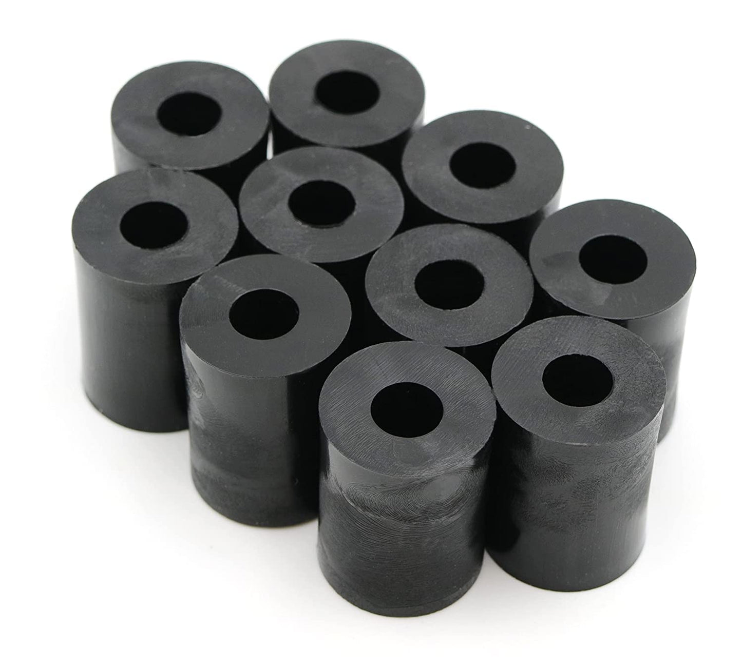 Design61 10x Distanzstücke Distanzhülsen Unterlegscheiben L 21 mm x Ø 15/6 mm M6 Rund HD-Polyethylen