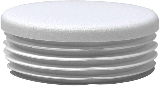 Design61 4X bouchons à lamelles pour tubes ronds Ø 60-62 mm en blanc