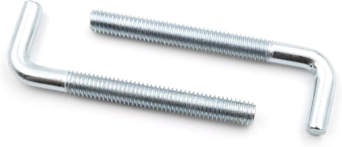 Design61 10x Schraubhaken Gerade Hakenschraube Wandhaken Drehhaken mit Gewinde Haken zum Einschrauben für Wand & Decke Verzinkt Befestigung für Seile Ketten Lampen Pflanzen (M5 x 50 mm, 10, stück)