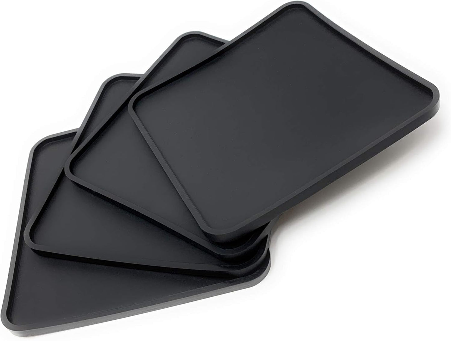 Design61 4er Set Möbelerhöhung Betterhöher Tischerhöher Elefantenfuß Bed Riser Stapelbar 57 mm oder 107 mm in Schwarz