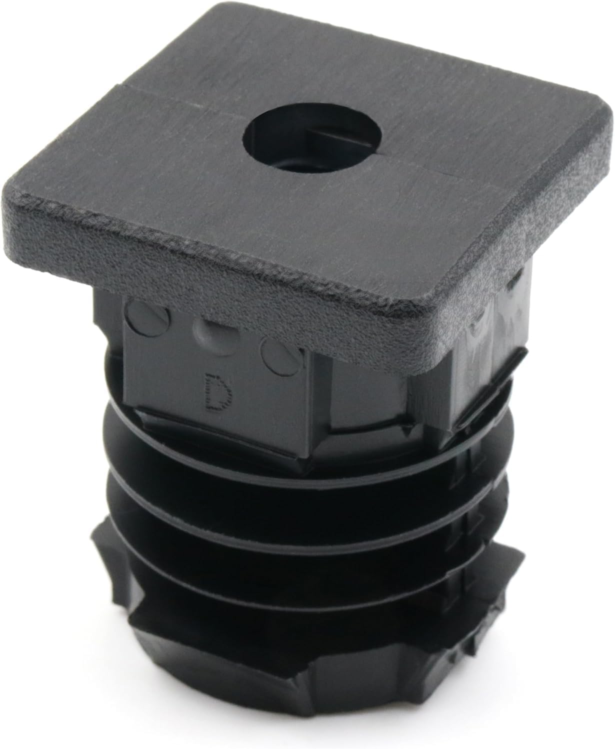 Design61 4X Gewindestopfen Vierkantrohrstopfen 35x35 mm 1,5-2 mm mit M8 Innengewinde