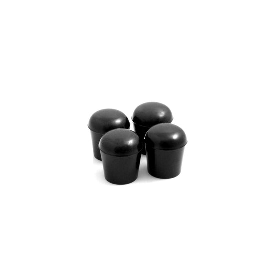 Design61 Endkappe Gleitkappe Schutzkappen Fusskappen mit Stahleinlage Ø12 mm 4 Stück