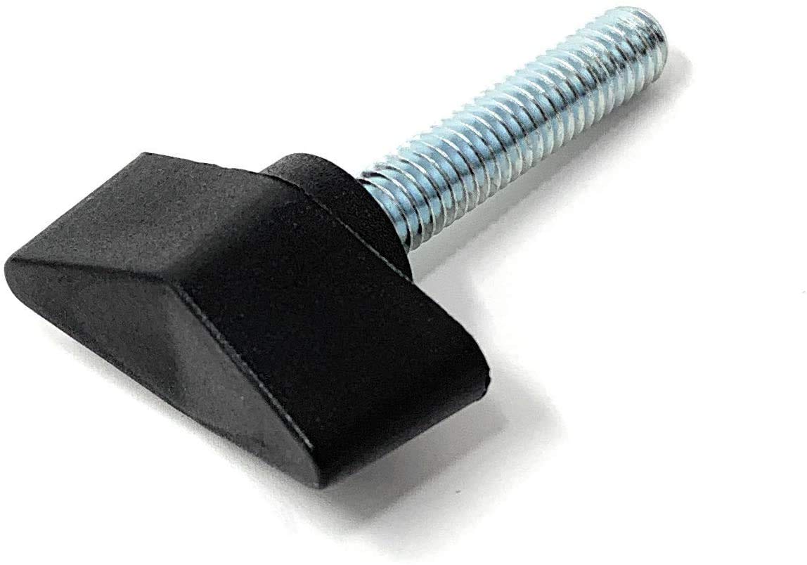 Design61 4x Flügelschraube Kunststoff mit Gewindebolzen Stahl M5 x 34 mm