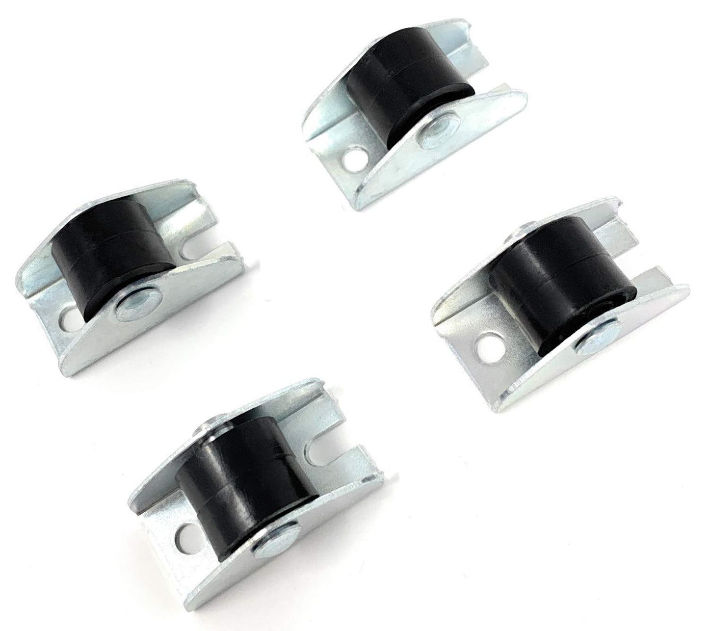 Design61 4x Kastenbockrolle Bettkastenrolle Möbelrolle Möbelrollen 15x11 mm mit Kunststoff Räder