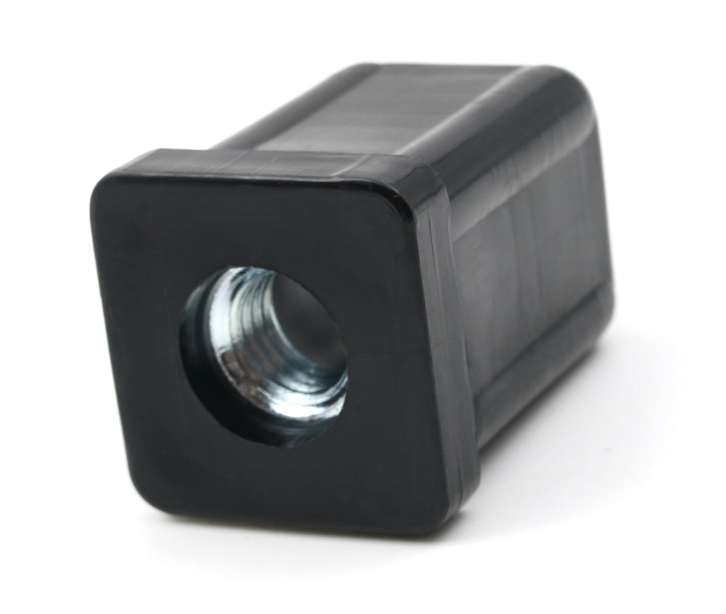 Design61 4X Gewindestopfen Vierkantrohrstopfen L 25x25 x H 35,5 mm 1,5 mm mit M10 Innengewinde
