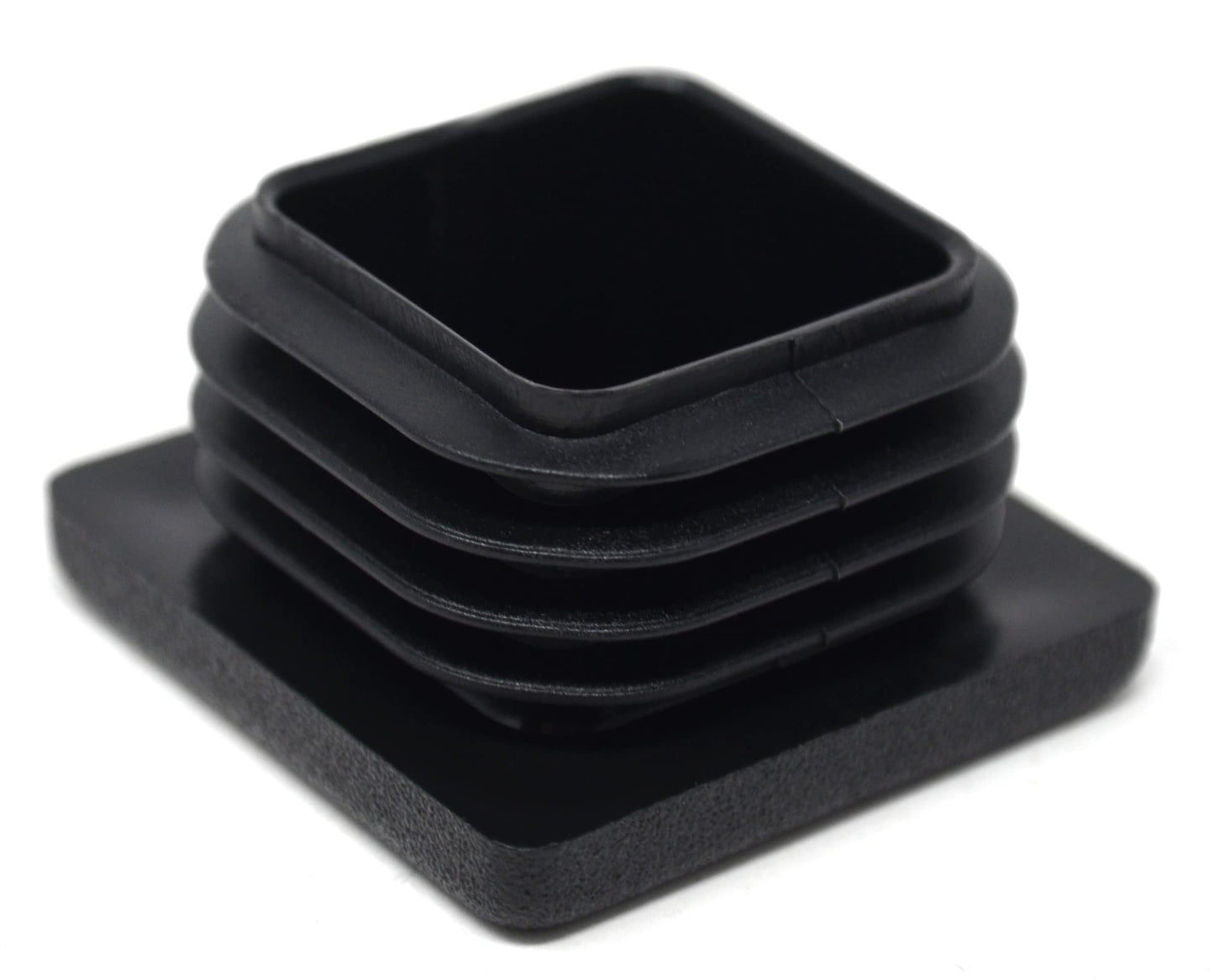 Design61 10x Vierkant Rohrstopfen Lamellenstopfen 35x35 mm mit Lamellen für Innenmaß 25-29 mm