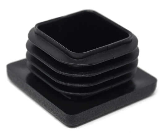 Design61 10x Vierkant Rohrstopfen Lamellenstopfen 35x35 mm mit Lamellen für Innenmaß 25-29 mm